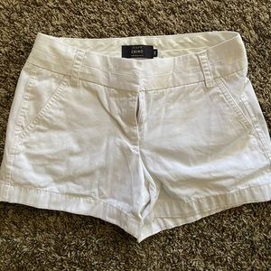 JCrew White Chino Shorts